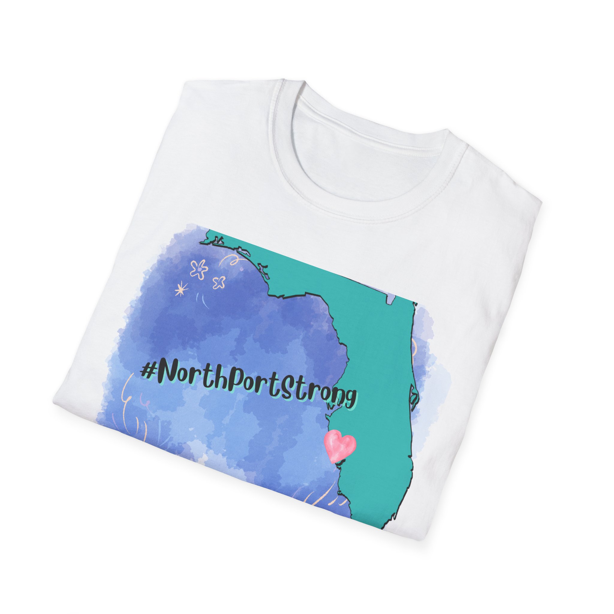 #NorthPortStrong Unisex Softstyle T-Shirt - Image 4