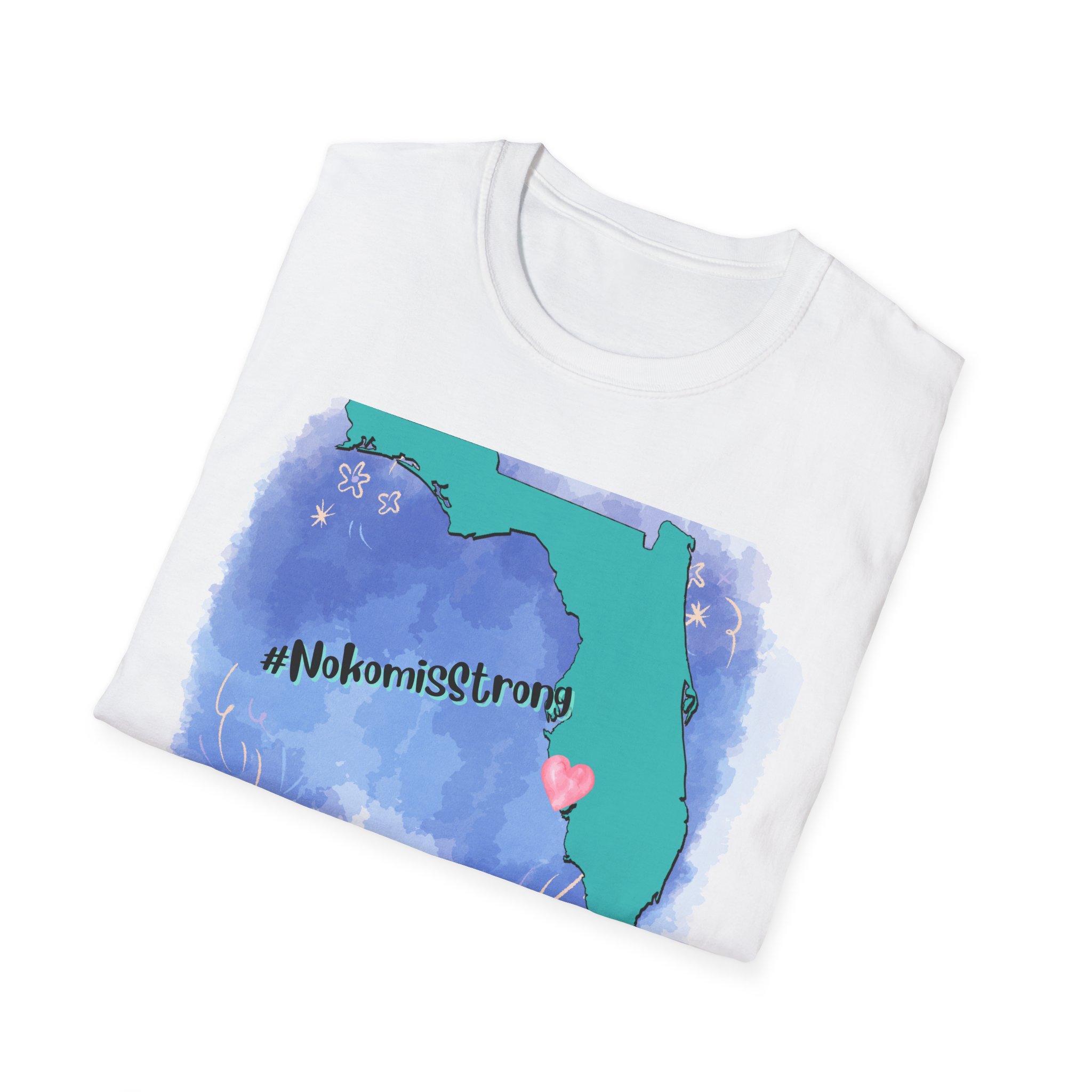 #NokomisStrong Unisex Softstyle T-Shirt - Image 4