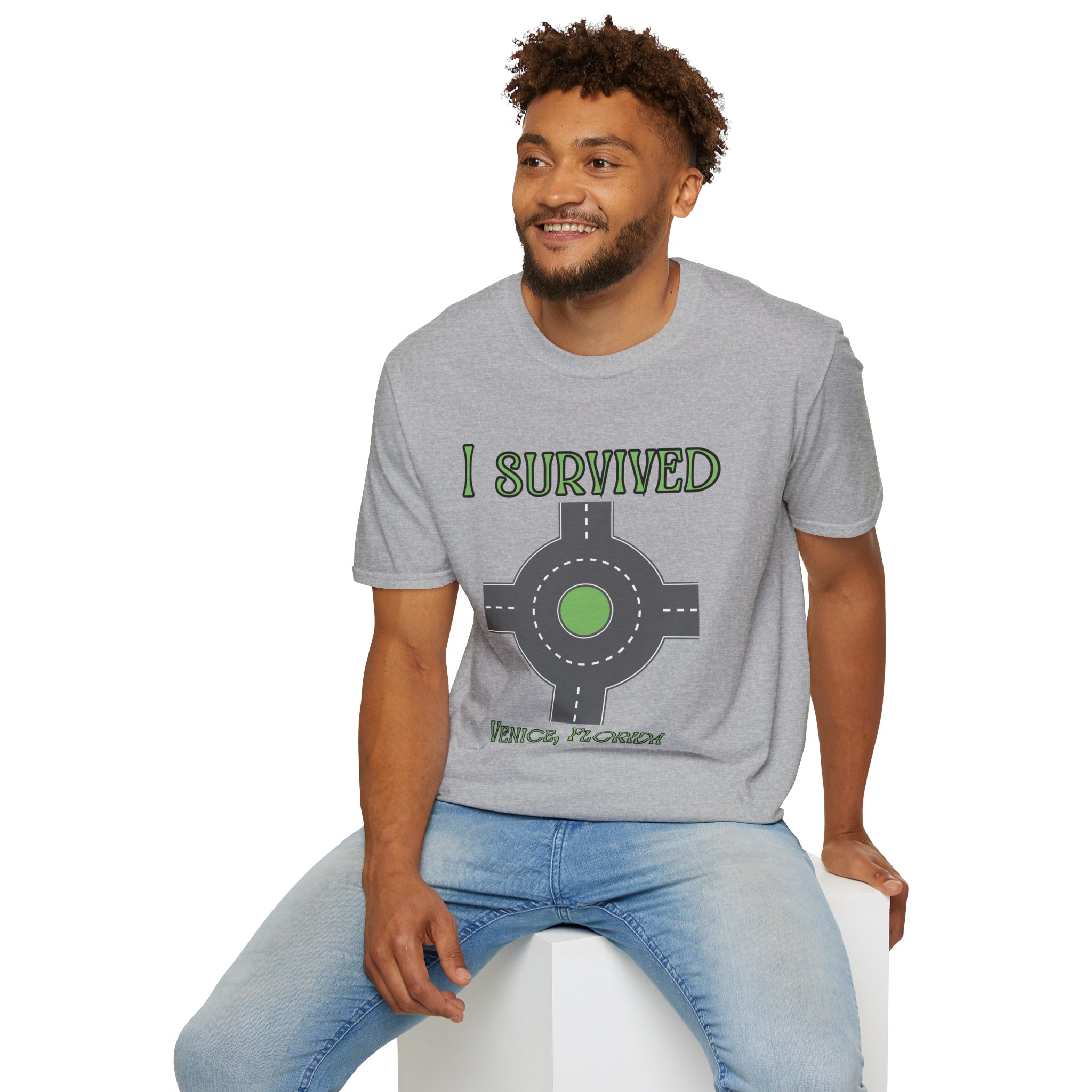 Venice, FL 'I Survived' Roundabout T-Shirt - Image 16