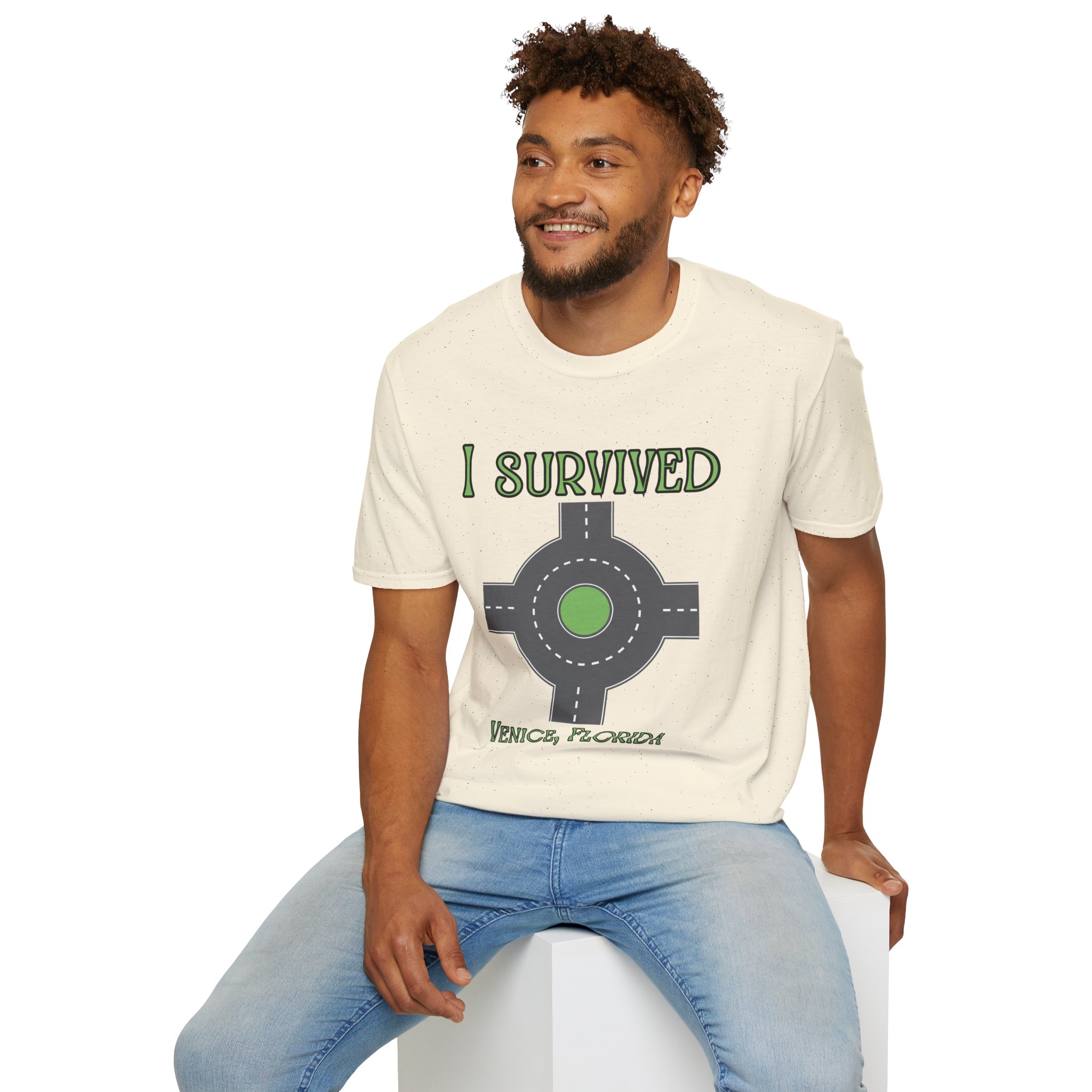 Venice, FL 'I Survived' Roundabout T-Shirt - Image 20