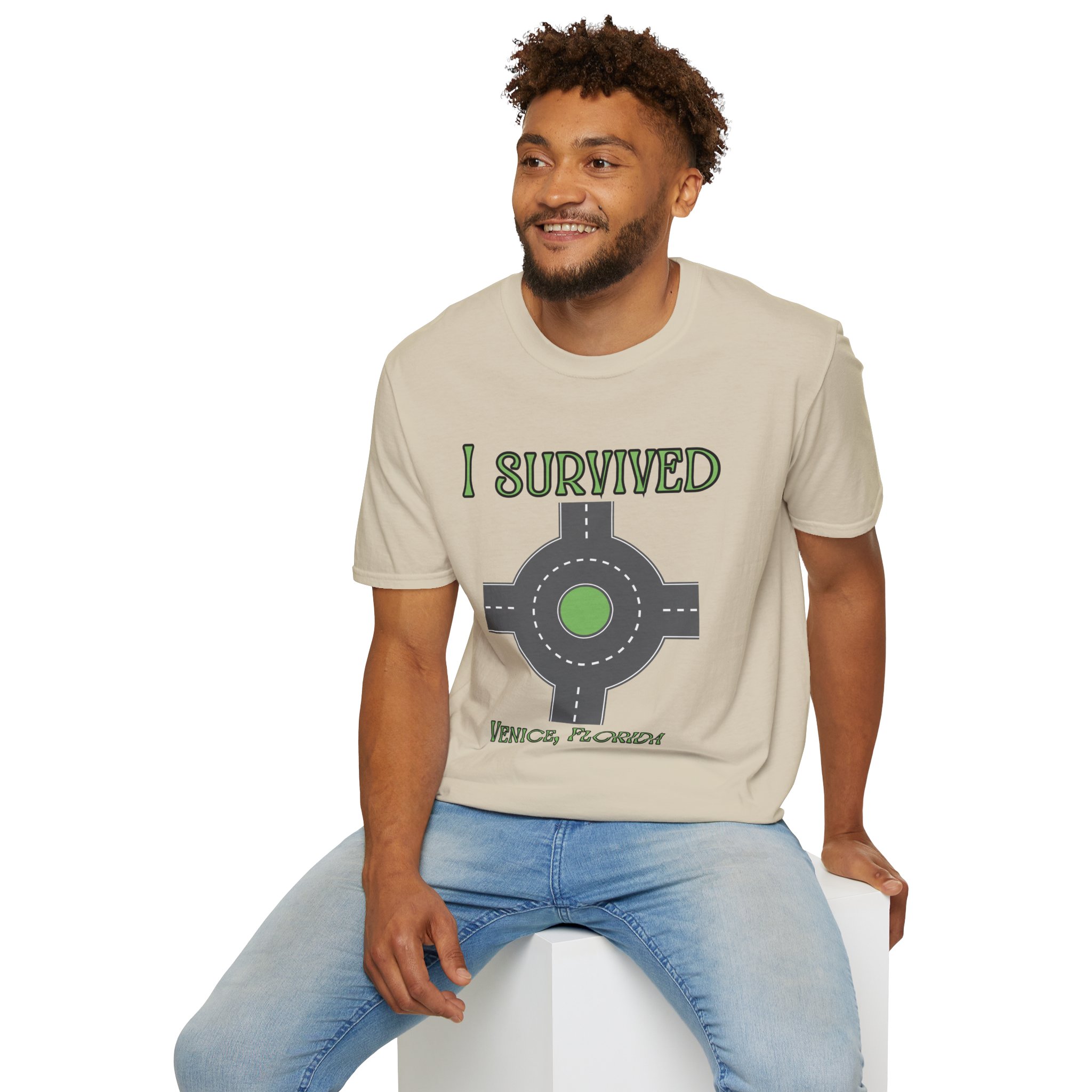 Venice, FL 'I Survived' Roundabout T-Shirt - Image 12