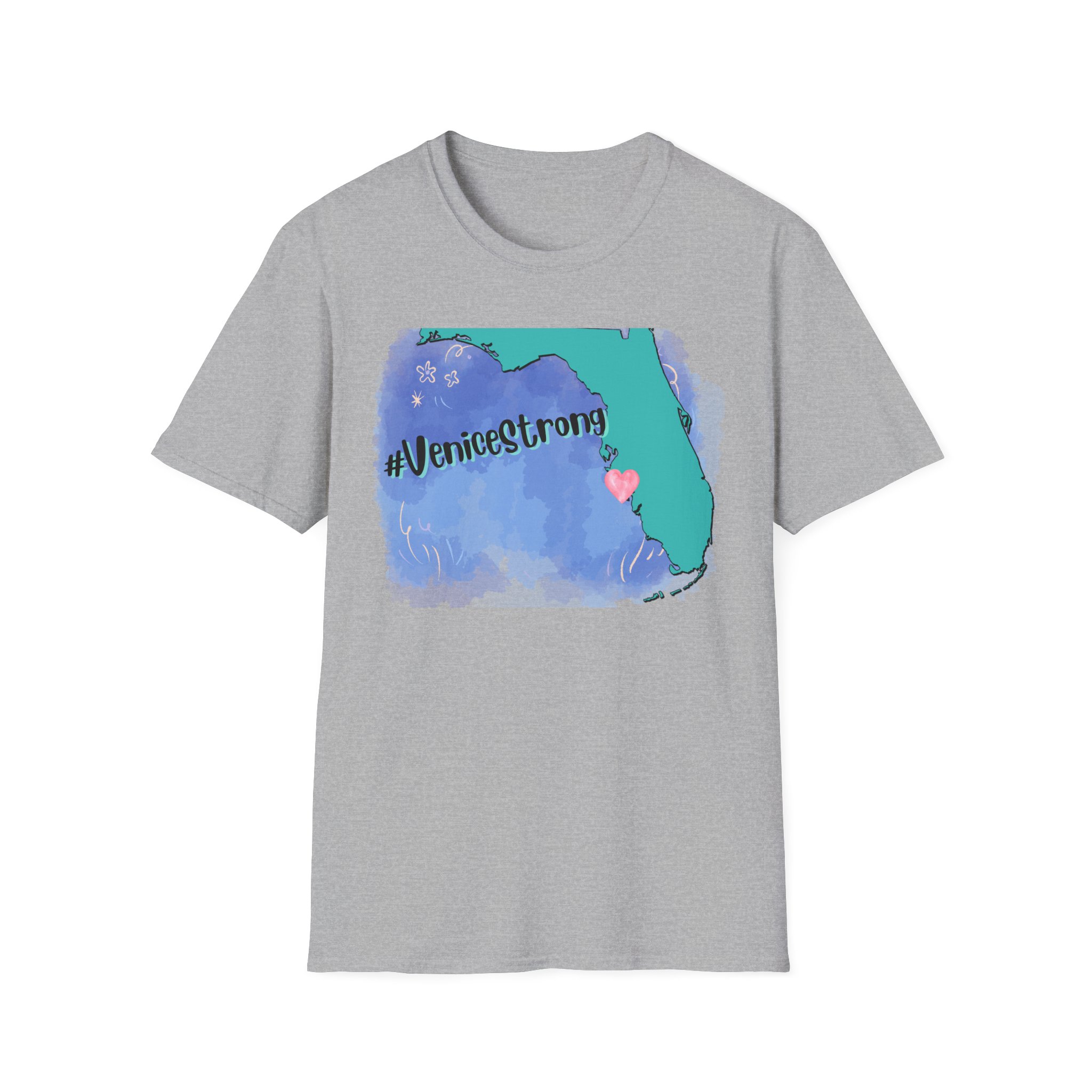 #VeniceStrong Unisex Softstyle T-Shirt - Image 9