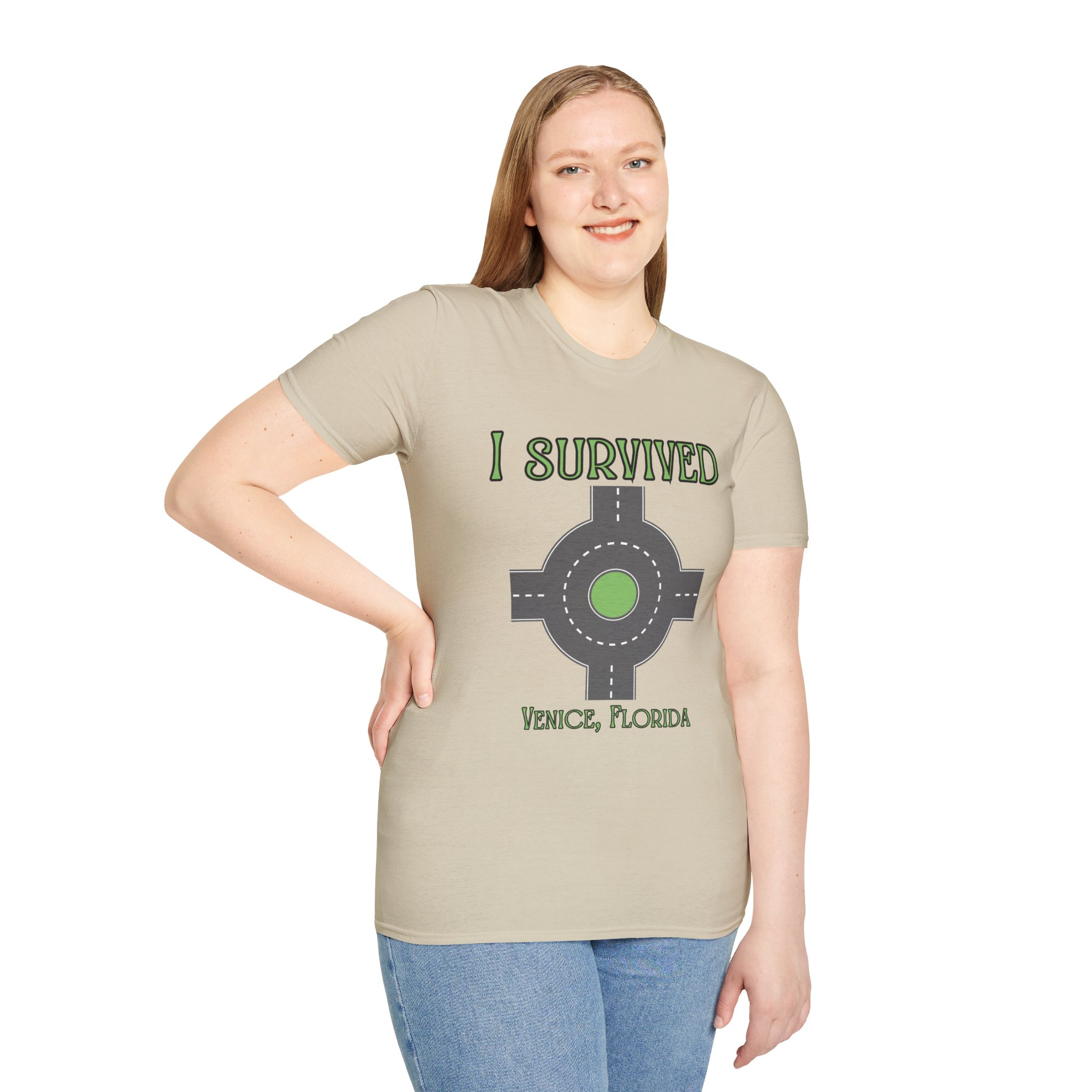 Venice, FL 'I Survived' Roundabout T-Shirt - Image 9