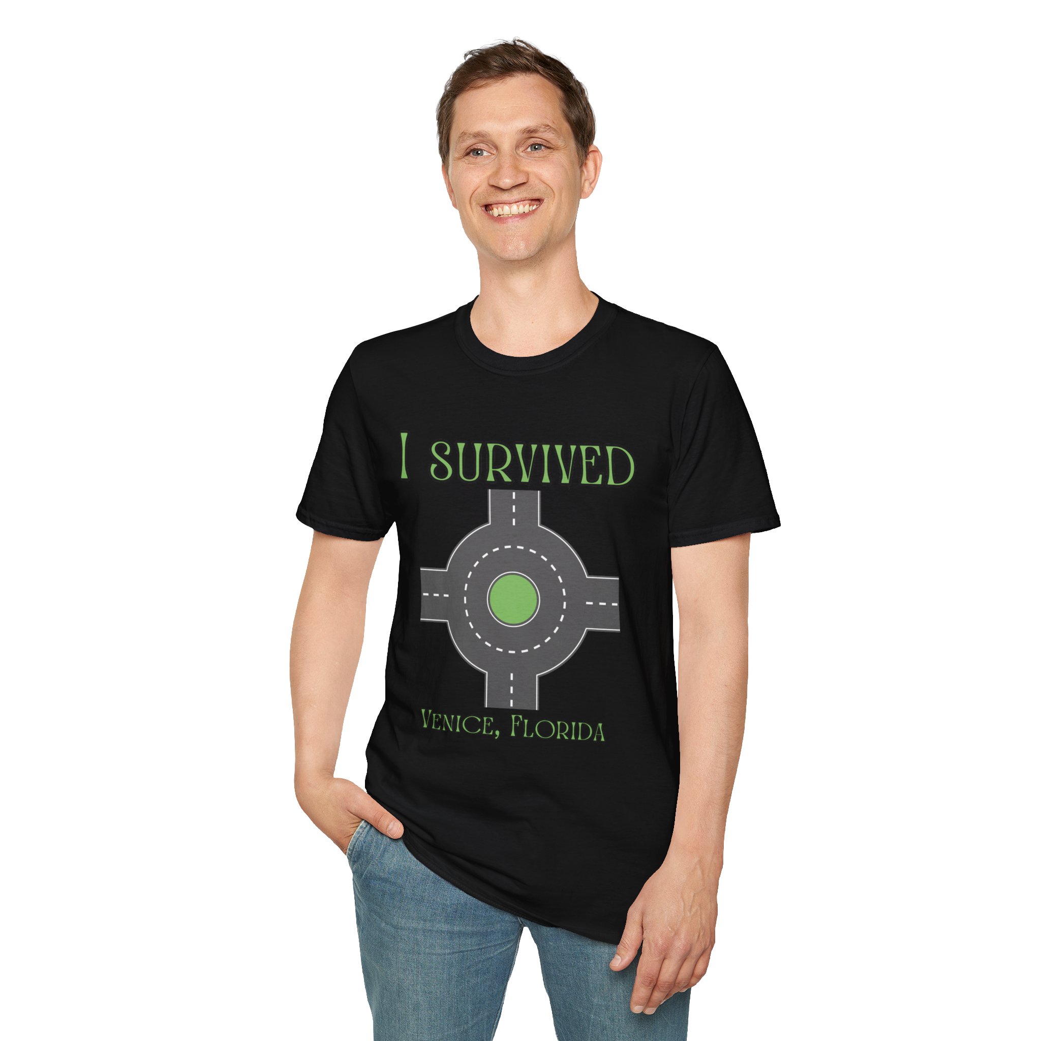 Venice, FL 'I Survived' Roundabout T-Shirt - Image 6