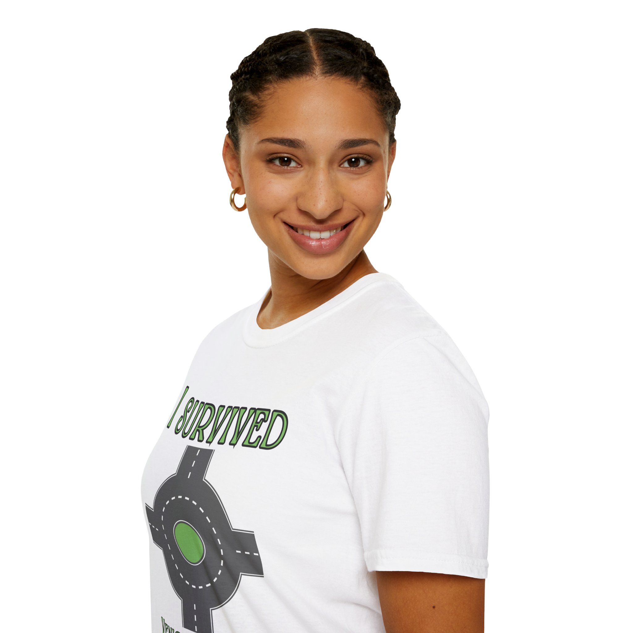 Venice, FL 'I Survived' Roundabout T-Shirt - Image 3
