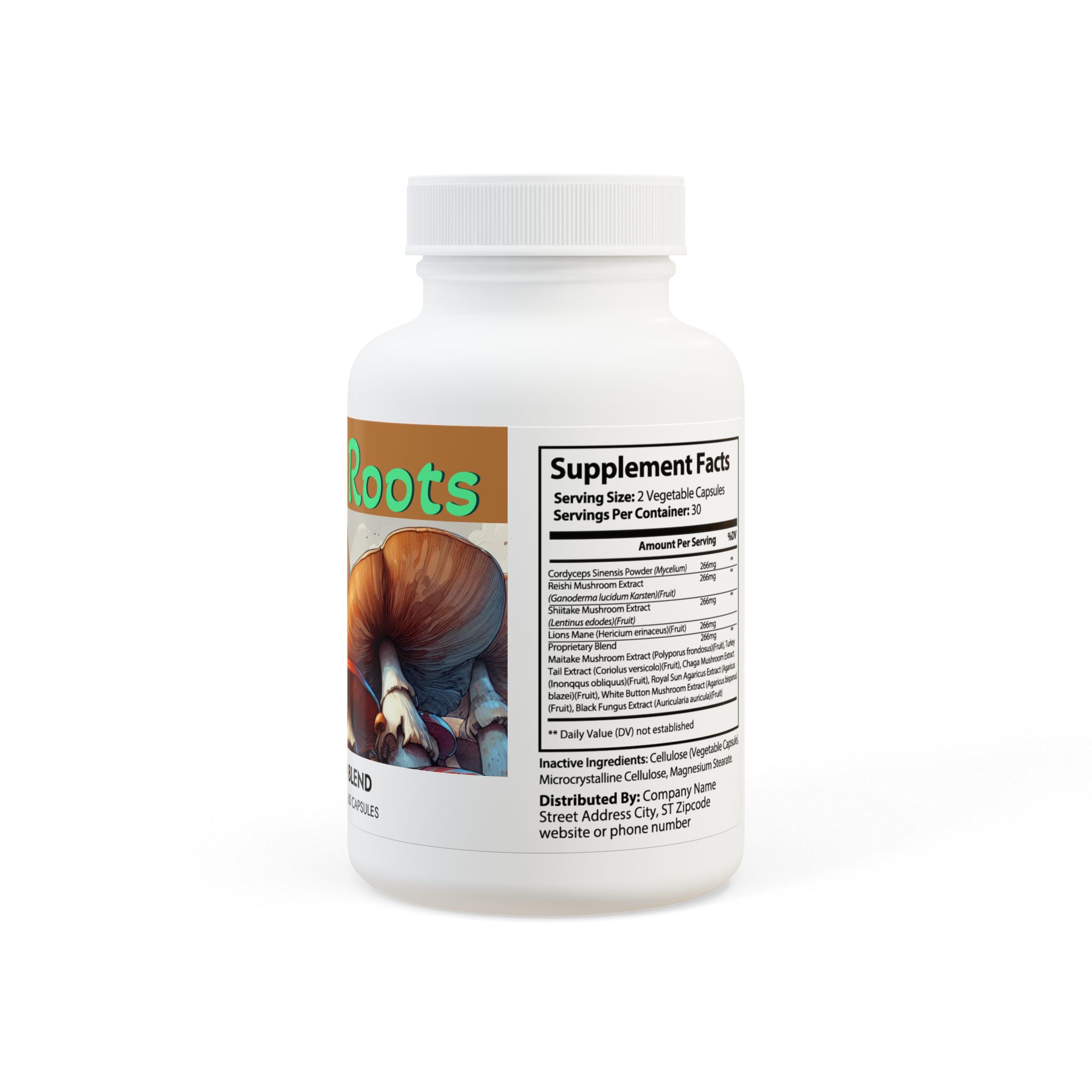 Mushroom Blend Supplement (60 Capsules) - Image 3