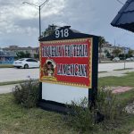 Street view of the Taqueria y Fruteria La Mexicana sign at 918 S Tamiami Trail in Nokomis, Florida.