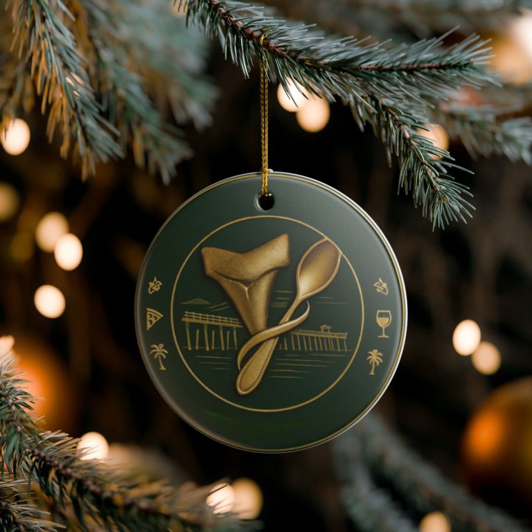 Venice Foodies Christmas Ornament… Shark Tooth and Spoon Edition